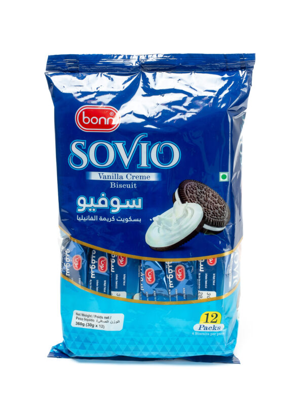 GALLETA SOVIO BROWN SHELL VAINILLA